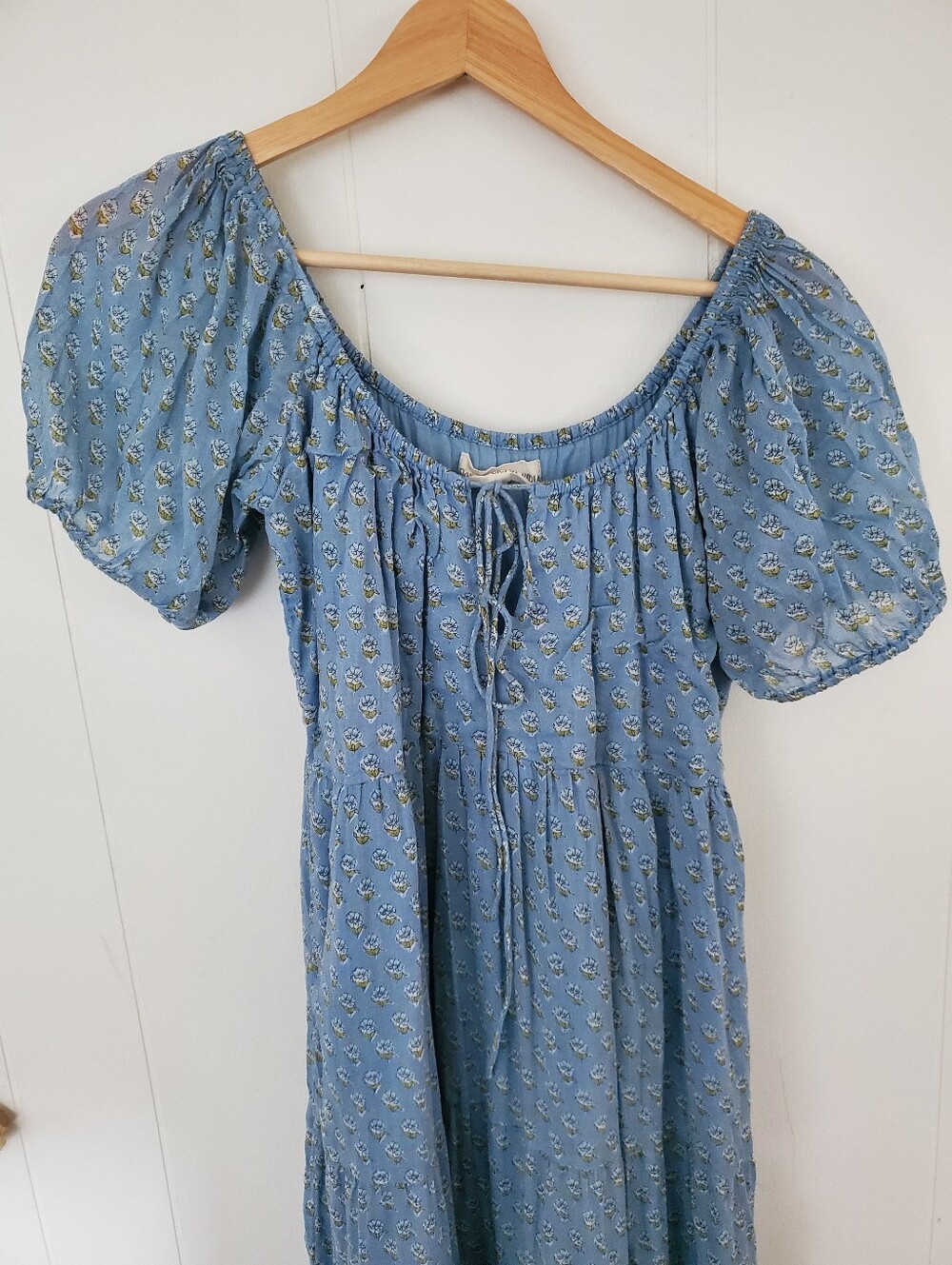 Daughters Of India Sita Dress In Bluebell - Picture 4 of 5
